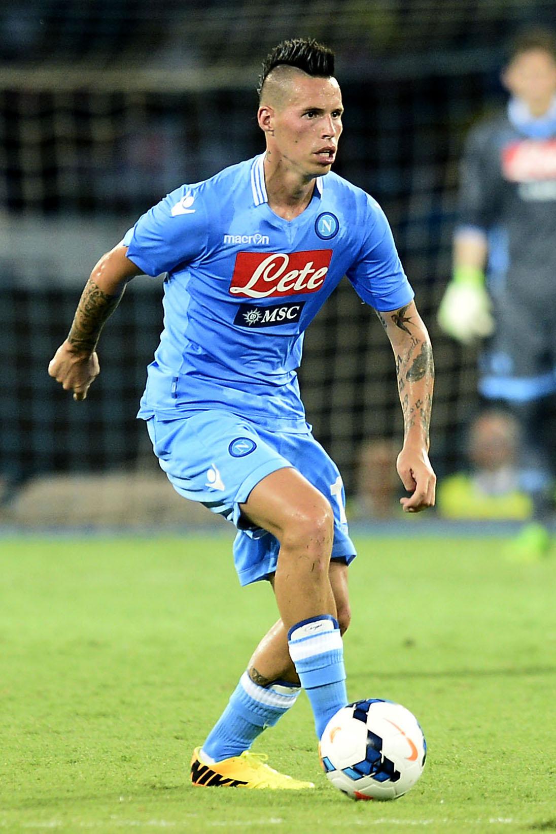 Napoli re di Coppe: vince la Tim Cup per la quinta volta 26 Hamsik Marek Napoli maglia azzurra 2013 azione ifa